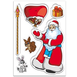 Набор игровой магнитный Дед Мороз с подарками
