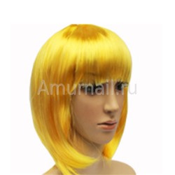 Парик из искусственных волос Bobo (Каре с челкой) Желтый