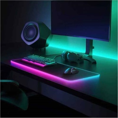 Игровой коврик для мыши с с RGB подсветкой, большой