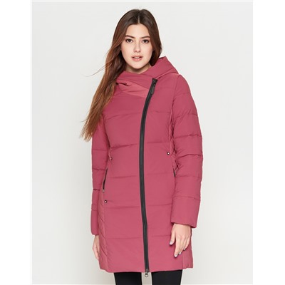 Фирменная молодежная женская розовая куртка Braggart “Youth” модель 25085