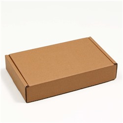 Коробка самосборная, бурая, 26,5 x 16,5 x 5 см