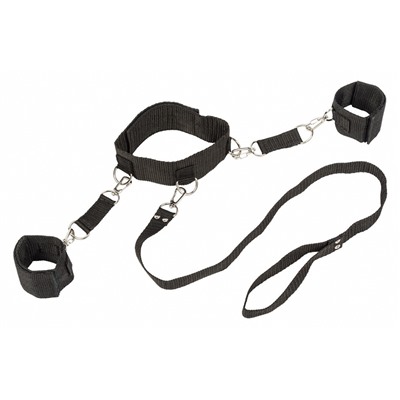 Ошейник с наручниками Bondage Collection Collar and Wristbands Plus Size 1058-02Lola