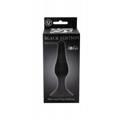 Анальная пробка Slim Anal Plug Medium Black 4206-01Lola