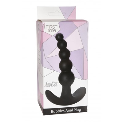 Анальная пробка Bubbles Anal Plug Black 5001-03lola