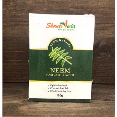 NEEM Hair Care Powder Shanti Veda (Порошок Ним для ухода за волосами Шанти Веда), 100 г.