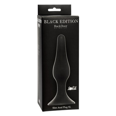 Анальная пробка Slim Anal Plug XL Black 4204-01Lola