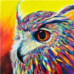Алмазная мозаика картина стразами Разноцветный орёл, 30х30 см