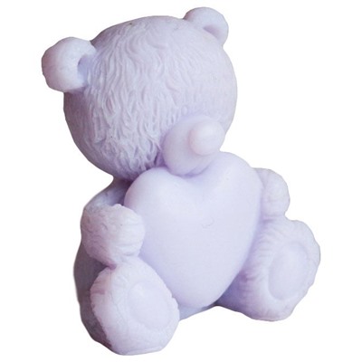 Влюбленный Тедди-валентинка сиреневый - мыло ручной работы арт. milotto003105