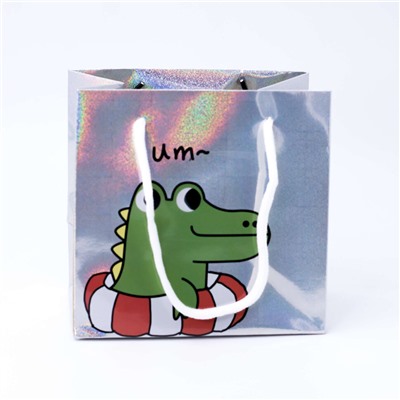 Подарочный пакет "Mini Crocodile UM", 160*100*155MM