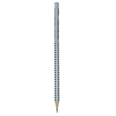 Карандаш чёрнографитный Faber-Castell Grip 2001 HB профессиональный, трёхгранный корпус, массажные шашечки, ЦЕНА ЗА 1 ШТУКУ