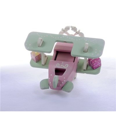 Елочная игрушка, сувенир - Самолет Биплан 3015