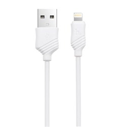 Кабель USB 2.0 Am=>Apple 8 pin Lightning, 1 м, белый, Hoco X6 Khaki