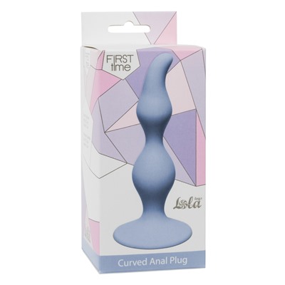 Анальная пробка Curved Anal Plug Blue 4105-02Lola