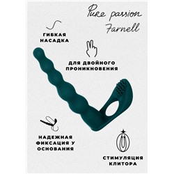 Вибронасадка для Двойного Проникновения Pure Passion Farnell Green 1203-03lola