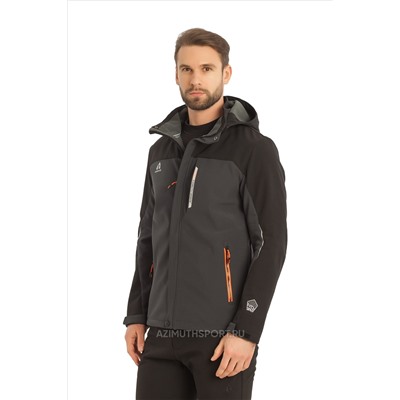 Мужская куртка-виндстоппер Azimuth A 8261_100 (БР) Темно-серый