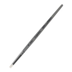Кисть-стек Силикон "плоская", HANA Создавай № 5 (длина выставки 8 мм), короткая ручка матовая