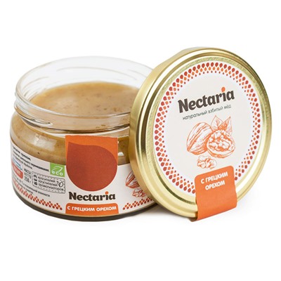 Взбитый мед Nectaria с грецким орехом, 40г