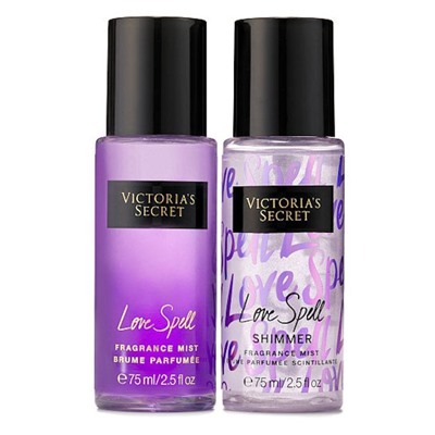 Подарочный набор Victoria's Secret Love Spell Fragrance Mist 75 ml Shimmer Mist 75 ml