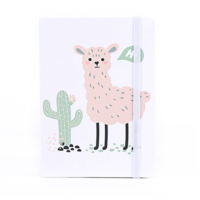 Блокнот(A6) "Lama with cactus"