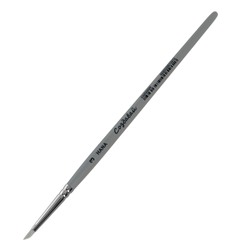 Кисть-стек Силикон "пика", HANA Создавай № 3 (длина выставки 7 мм), короткая ручка матовая
