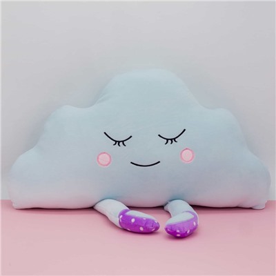 Мягкая игрушка подушка "Cute cloud", light-blue, 50 см