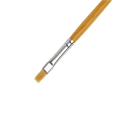 Кисть "Сонет" № 1, щетина, плоская, длинная ручка, d=5 мм