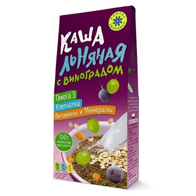 Каша ЛЬНЯНАЯ С ВИНОГРАДОМ, 250 г