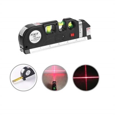 Лазерный уровень 4 в 1 Fixit Laser Level Pro 3 с рулеткой оптом