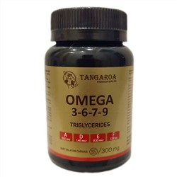 Жир тюлений OMEGA 3-6-7-9 капсулированный ПЭТ 180 капс.по 300 мг