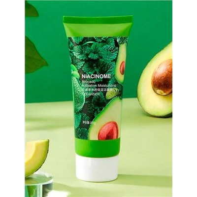 Пенка для умывания с экстрактом авокадо Bioaqua Niacinome Avocado Hydration Moisturizing Cleanser 100g