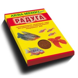 РАДУГА  -ежедневный корм для усиления естественной окраски рыб