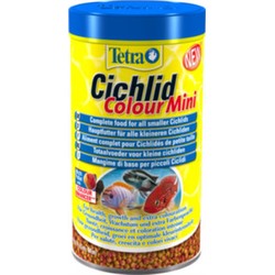 Tetra Cichlid Colour Mini ( мелкие шарики ) 500 мл. корм для усиления окраски цихлид