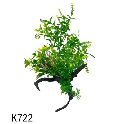 Искусственное аквариумное растение с корягой, 12х22 см