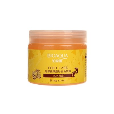 Отшелушивающий крем для ног Bioaqua Shea Butter Foot Massage Scrub Exfoliating Cream 180g