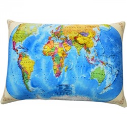 Подушка игрушка «Карта мира»