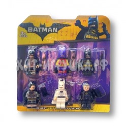 Фигурки Batman 6 шт (совместимы с конструктором) на блистере  22648, 22648