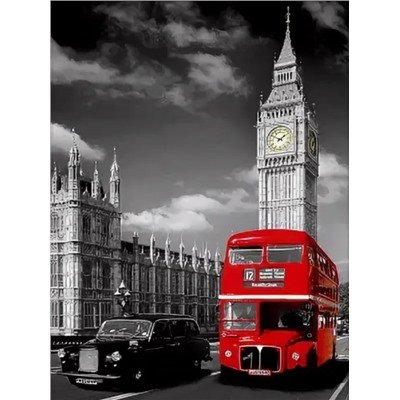 Алмазная мозаика картина стразами Лондон, 30х40 см